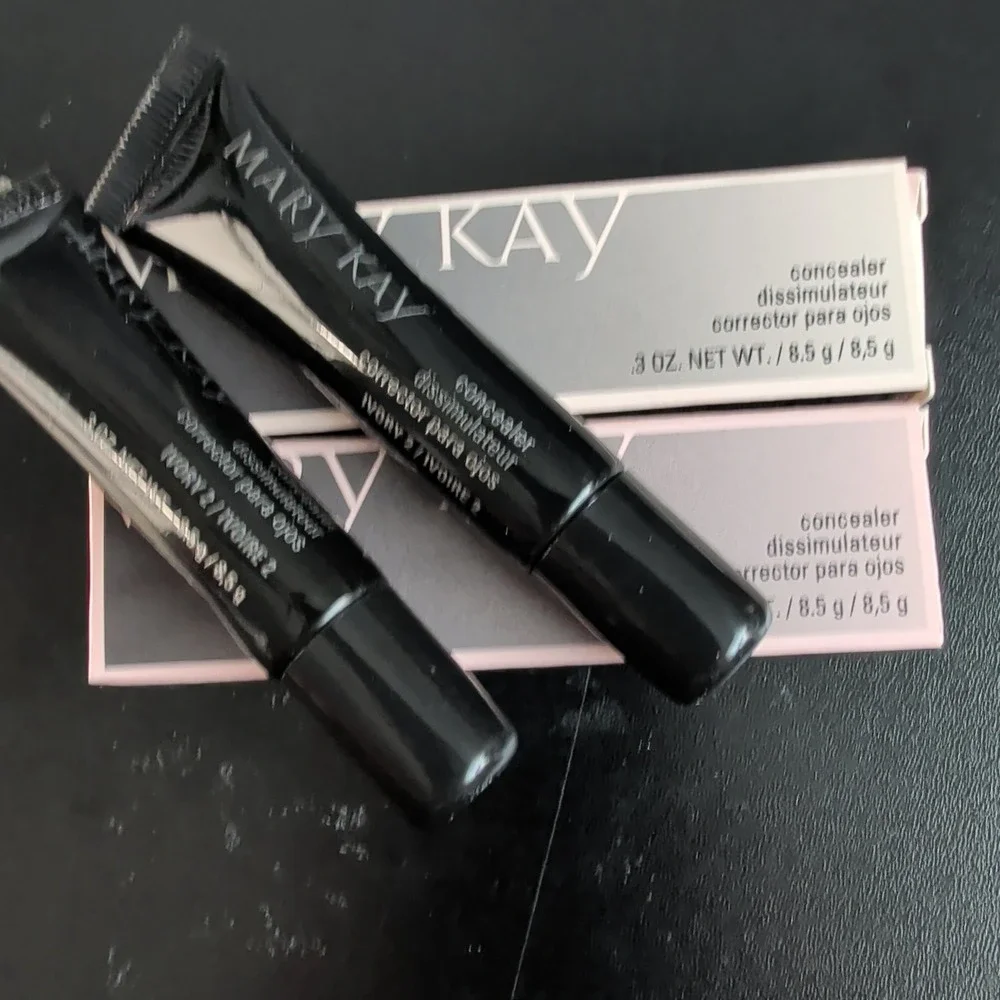 Lot of 2 Mary Kay Concealer 023468 Ivory 2 Ivoire 2 Full Size 0.3 oz 8.5g New